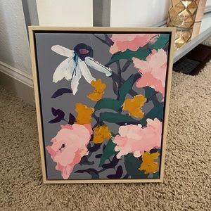 8 x 10 In. Green Floral Framed Canvas - Opalhouse